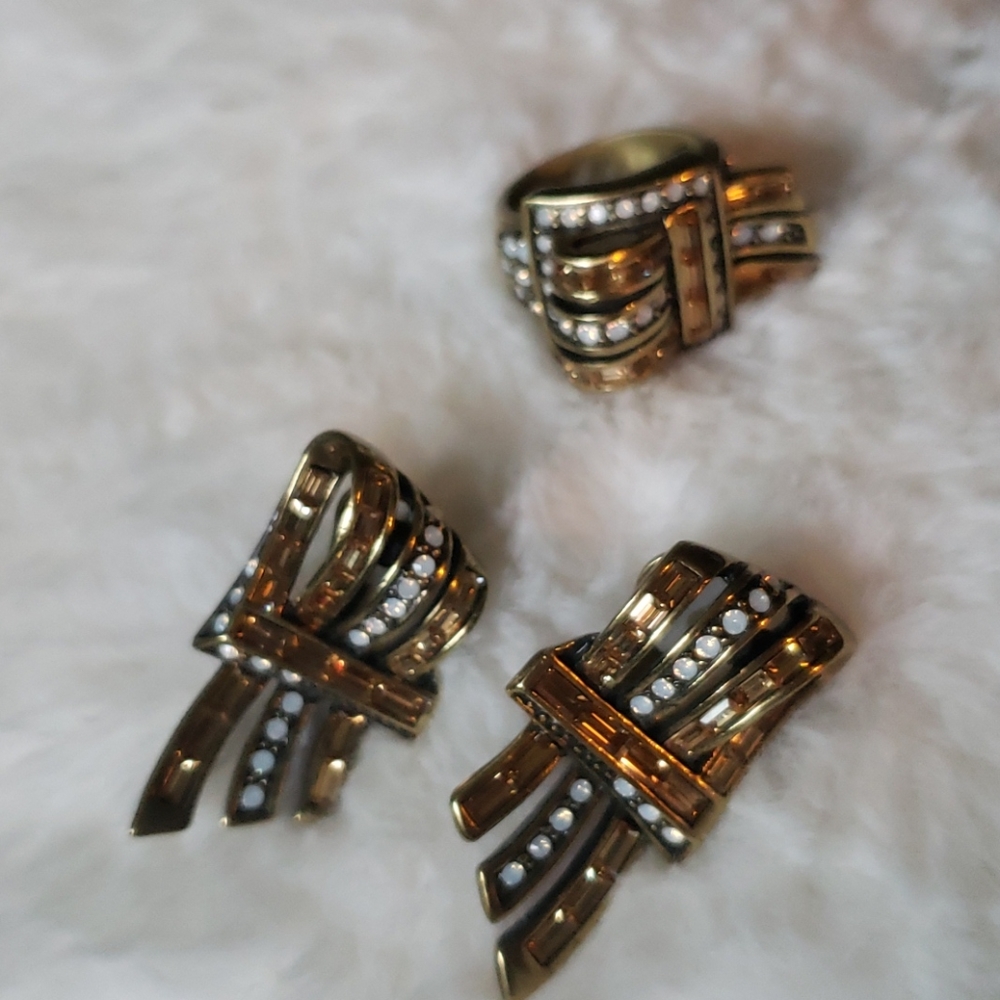 Combo earings and ring